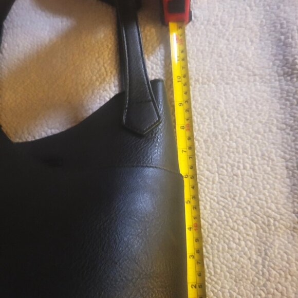 NWOT!!  K. Carroll Berni Satchel & Crossbody Black Faux Leather - Picture 12 of 16